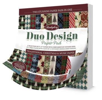 Traditional Christmas & Music Paper Duo Design Paper Pad